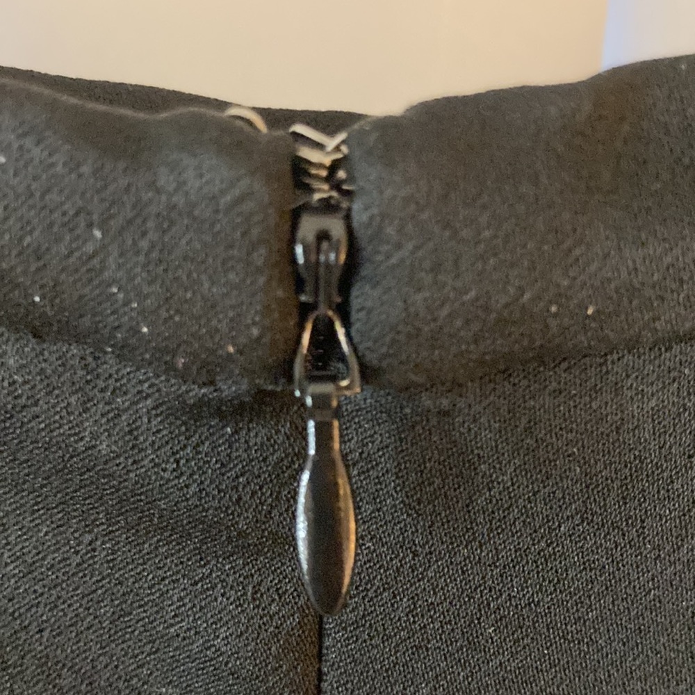 BCBG MaxAzria black asymmetrical skirt, Small/Petite/Tall - Picture 6 of 8